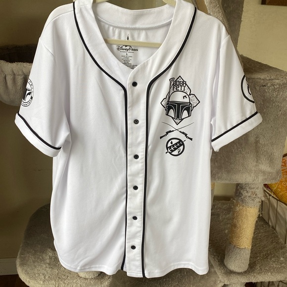 Disney Other - Boba Fett Disney Parks Performance Bounty Hunter Jersey Men's MEDIUM Star Wars